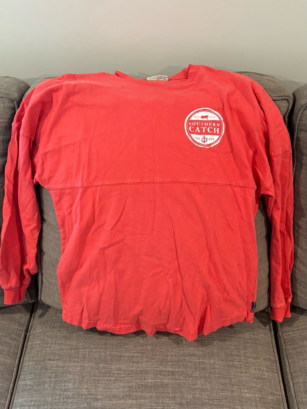 Women's Long-Sleeve Tee - Coral Red